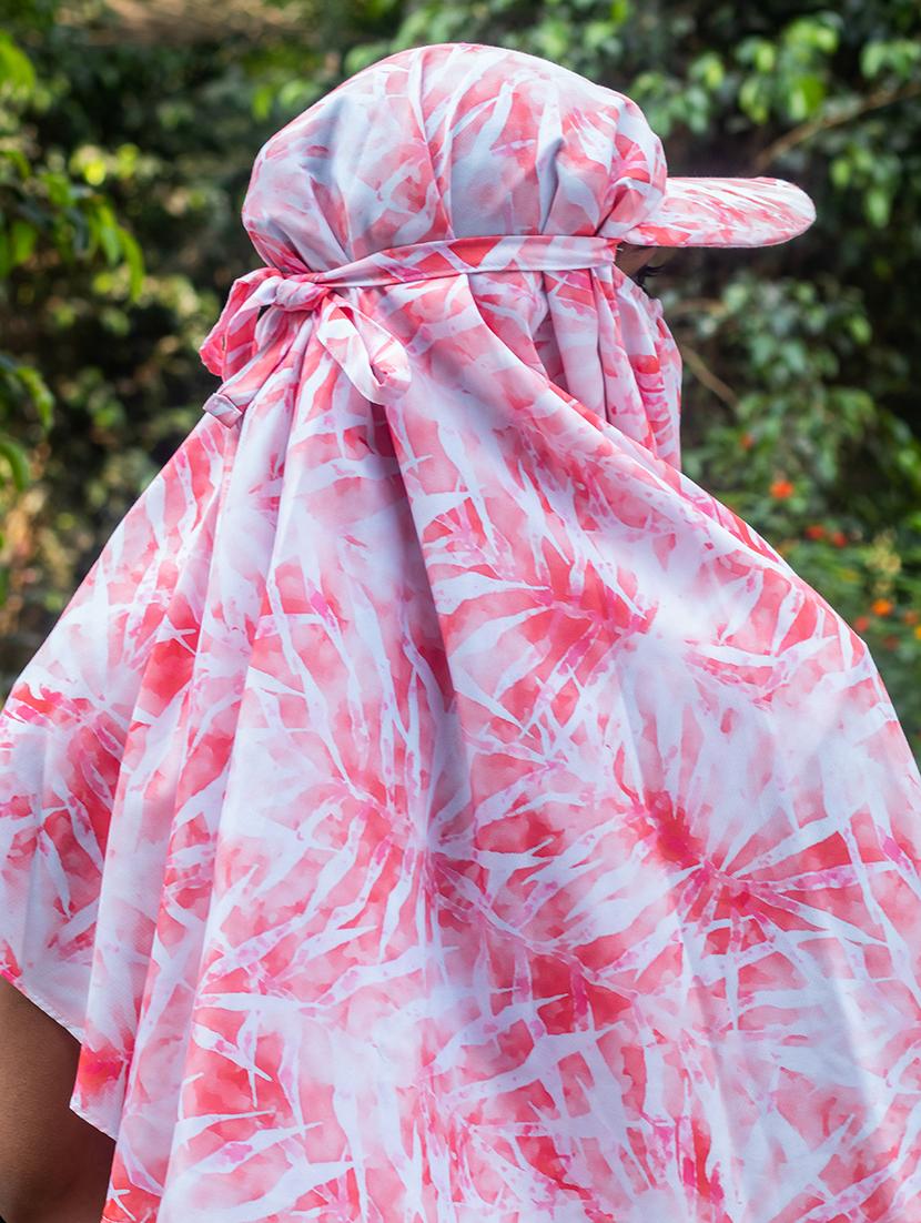 women printed cap scarf - 21710835 - Standard Image - 3