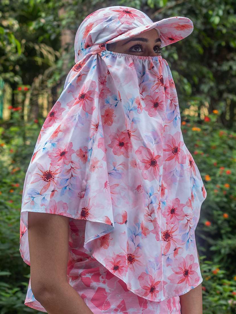 women printed cap scarf - 21710836 - Zoom Image - 0