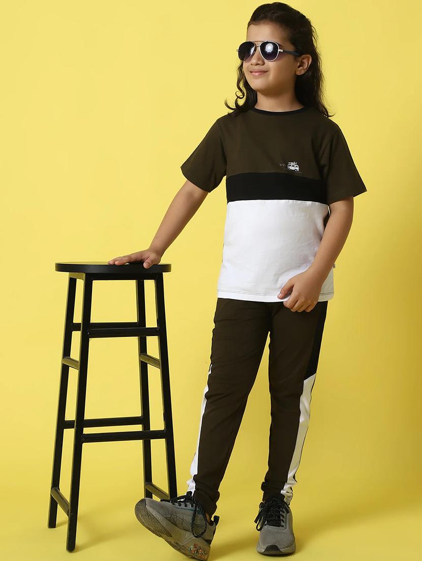 boys color block short sleeve t-shirt - 21710893 - Standard Image - 3