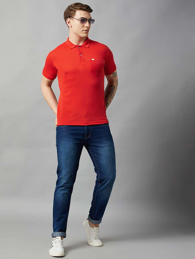 men short sleeves plain polo t-shirt - 21710901 -  Standard Image - 3