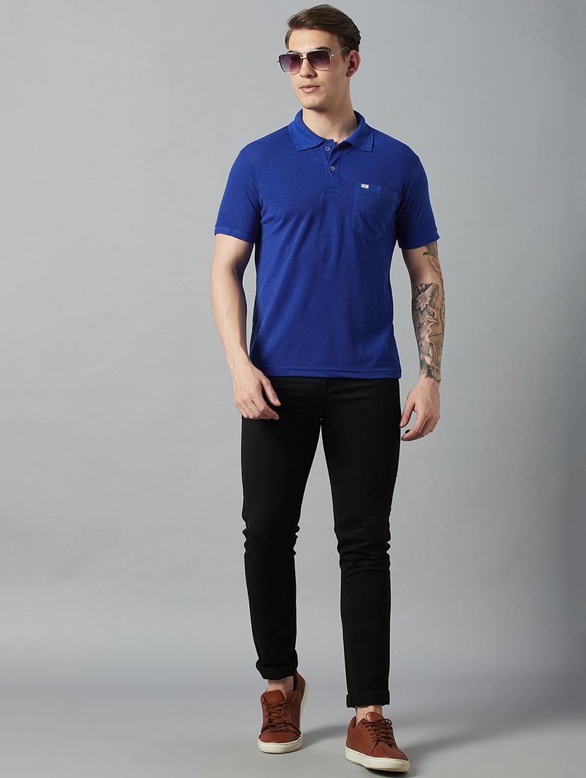 men short sleeves plain polo t-shirt - 21710903 - Standard Image - 3