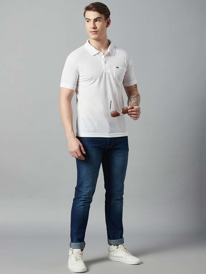 men short sleeves plain polo t-shirt - 21710905 -  Standard Image - 3