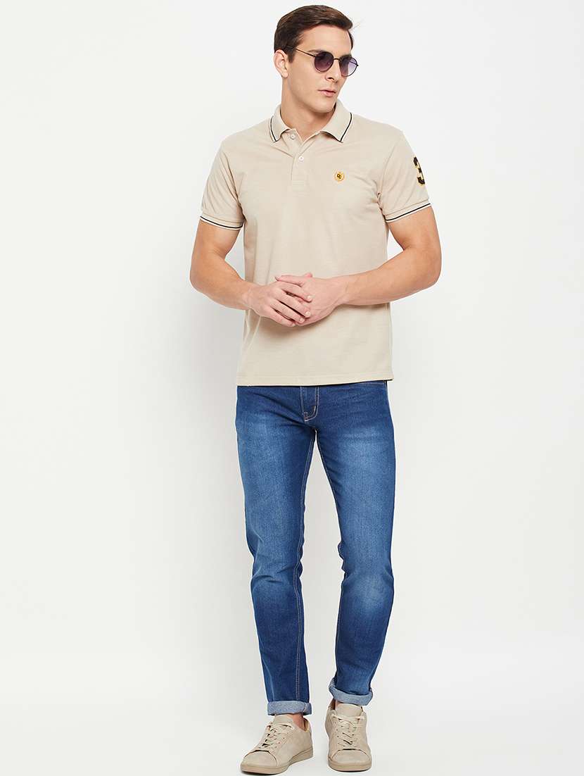 men short sleeves plain polo t-shirt - 21710914 -  Standard Image - 3