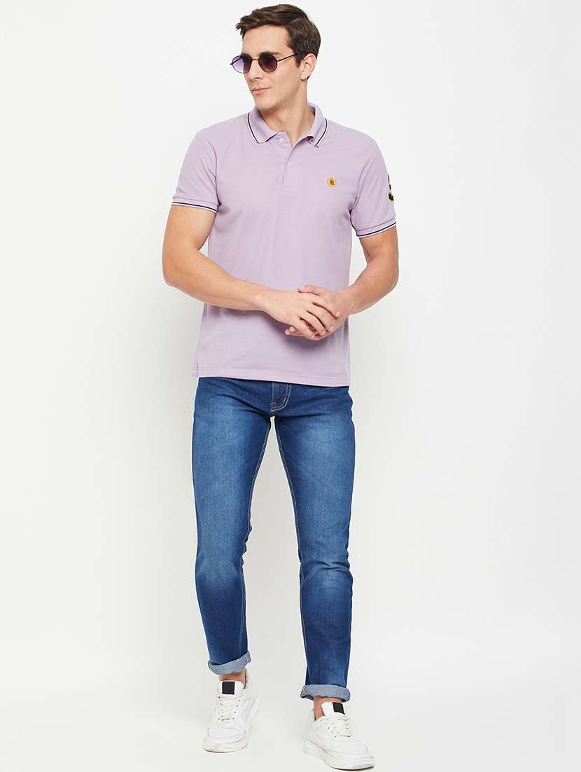 men short sleeves plain polo t-shirt - 21710917 -  Standard Image - 3