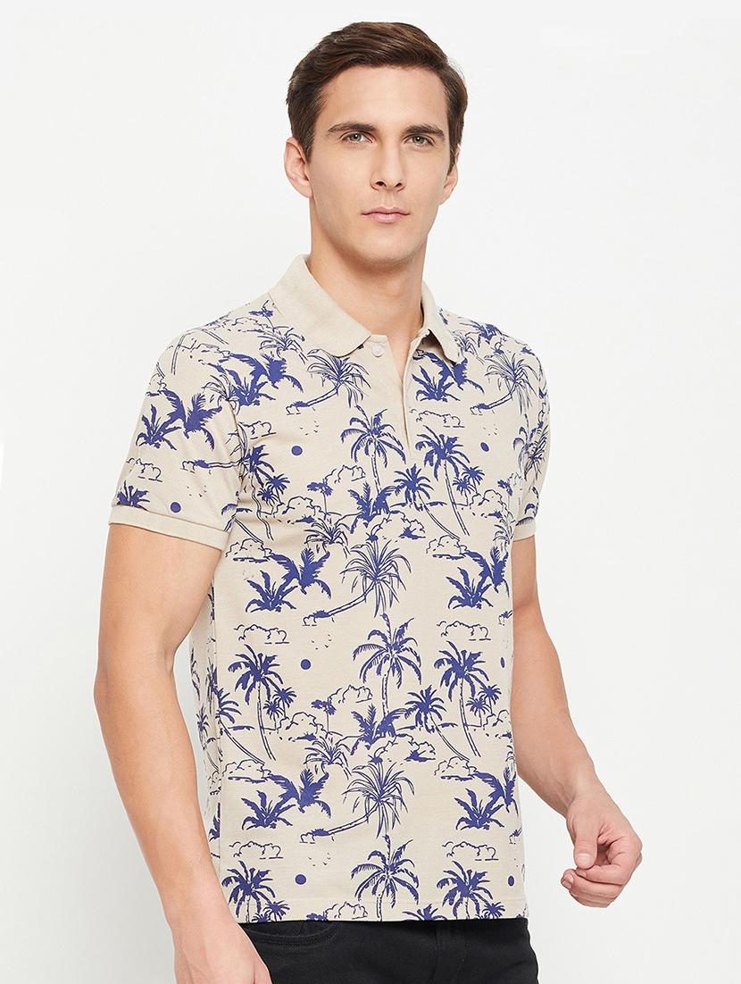 men short sleeves printed polo t-shirt - 21710918 - Zoom Image - 0