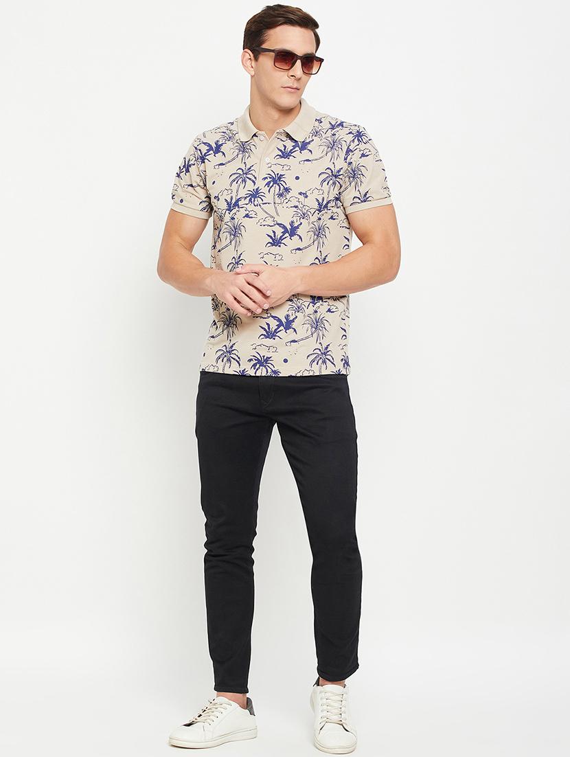 men short sleeves printed polo t-shirt - 21710918 - Standard Image - 3