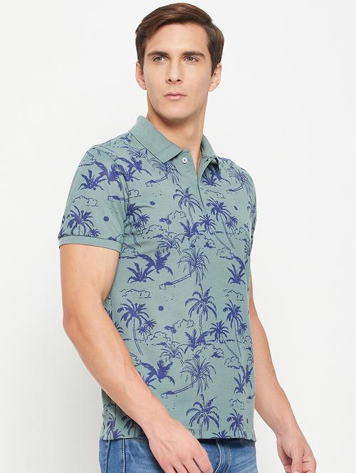 men short sleeves printed polo t-shirt - 21710919 - Standard Image - 0