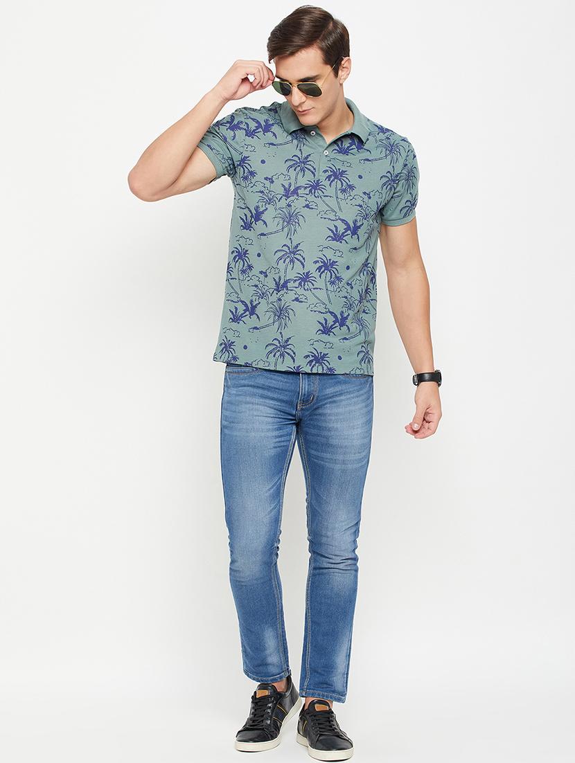 men short sleeves printed polo t-shirt - 21710919 - Standard Image - 3