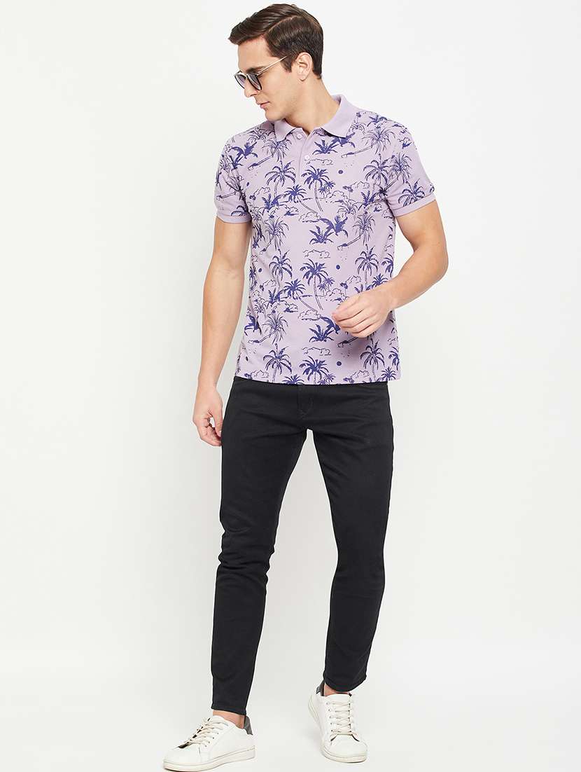 men short sleeves printed polo t-shirt - 21710921 -  Standard Image - 3