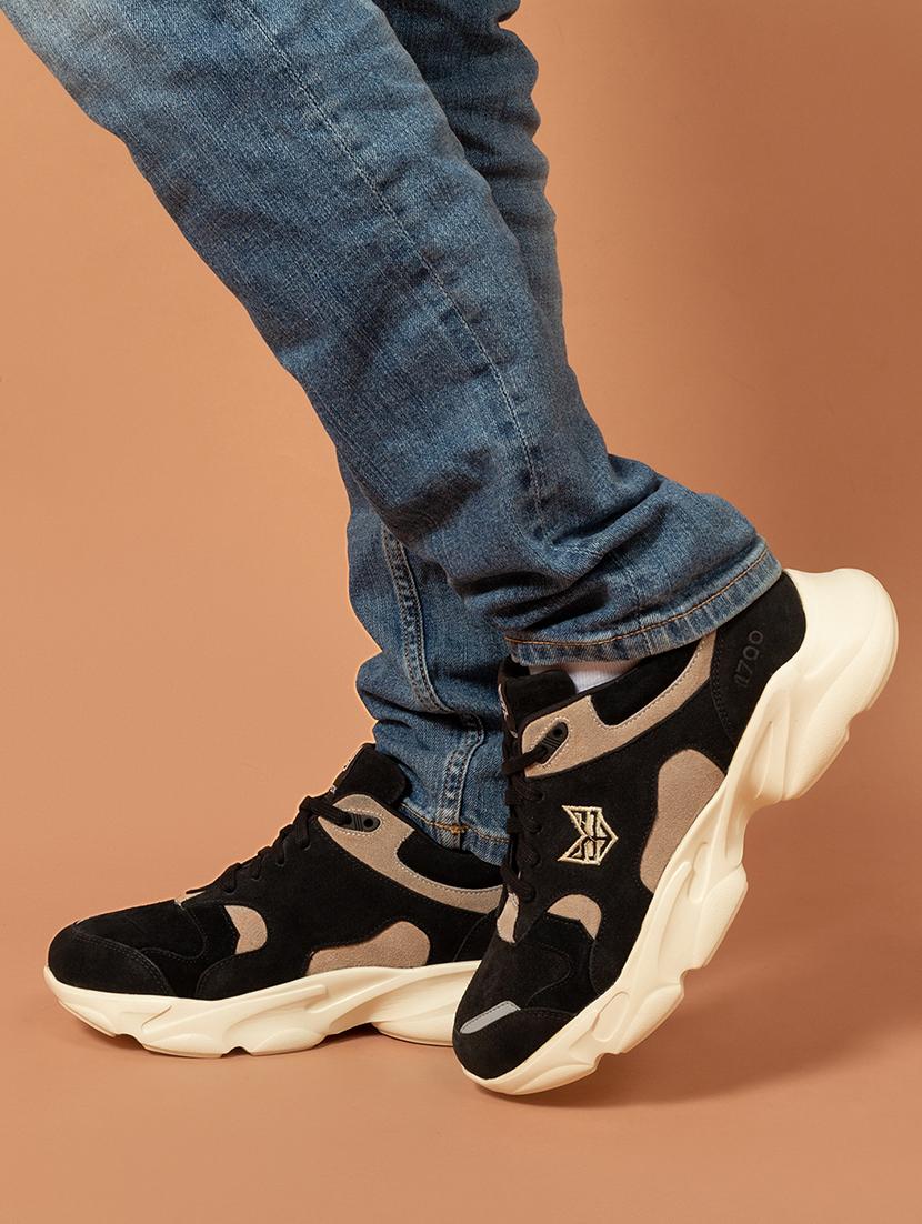 men black lace up casual shoes - 21710946 - Standard Image - 3