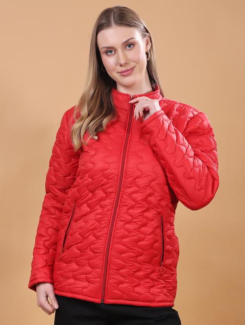 women long sleeves solid quilted jacket - 21710991 -  Standard Image - 0