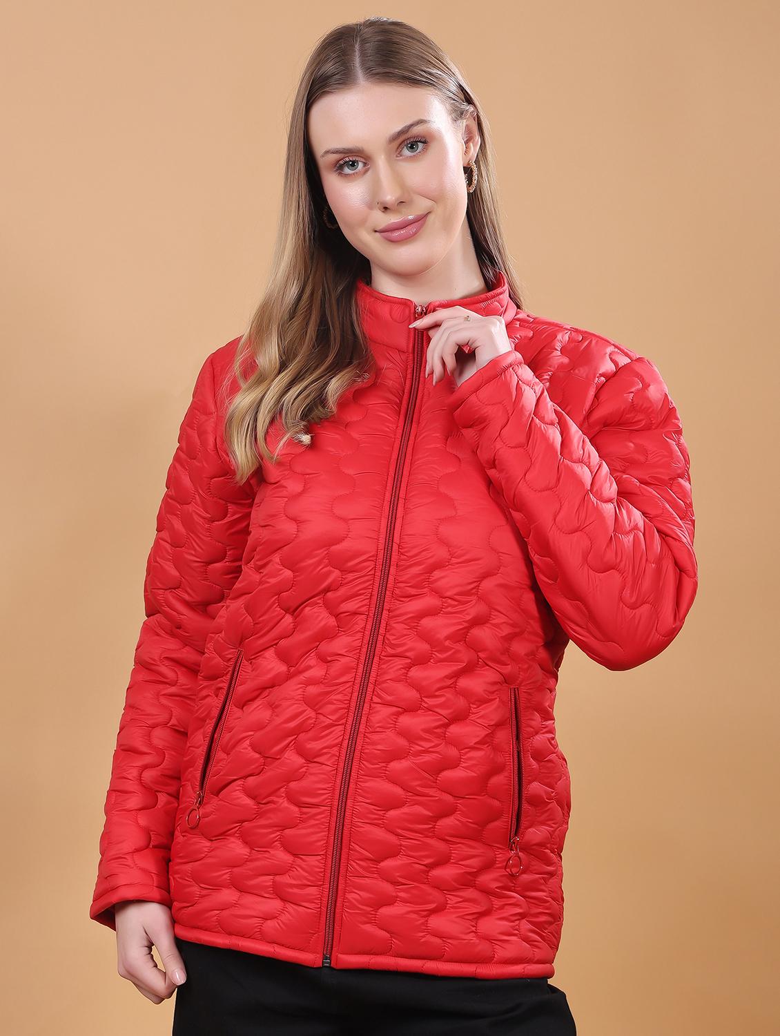 women long sleeves solid quilted jacket - 21710991 -  Zoom Image - 0
