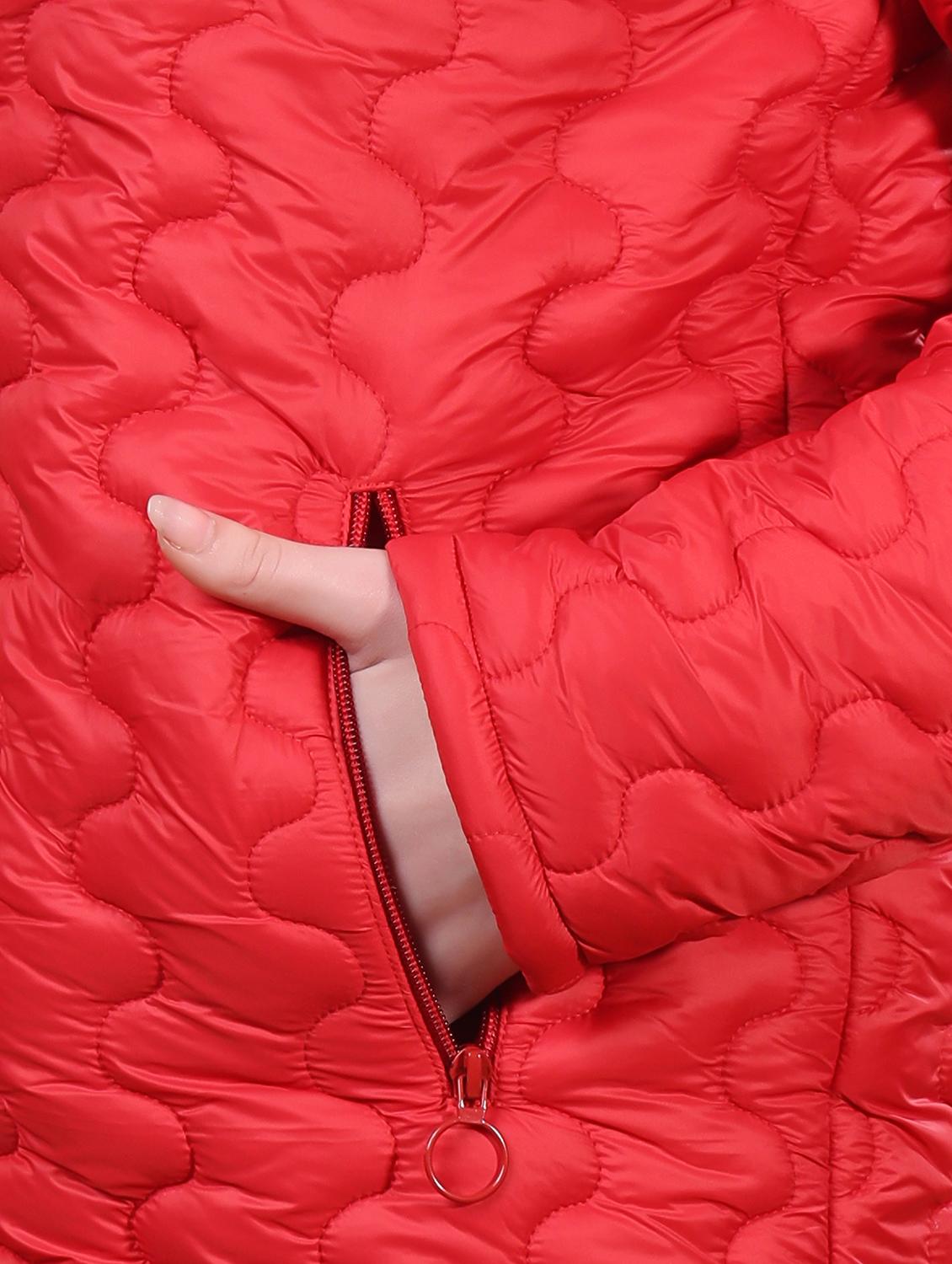 women long sleeves solid quilted jacket - 21710991 - Standard Image - 5