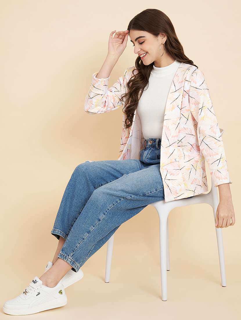 women printed long sleeves shrug  - 21711042 -  Standard Image - 3