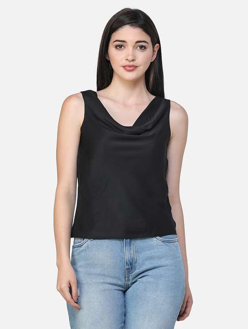 women solid sleeveless regular top - 21711442 - Standard Image - 0