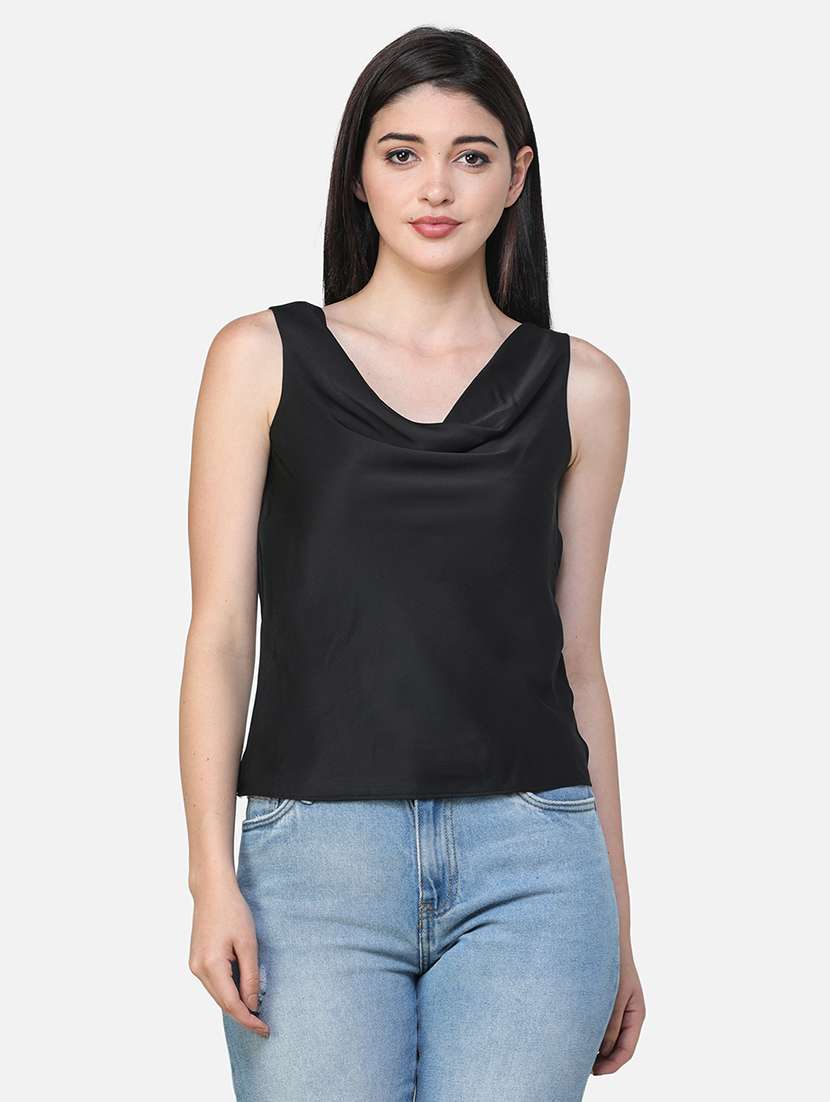 women solid sleeveless regular top - 21711442 - Zoom Image - 0