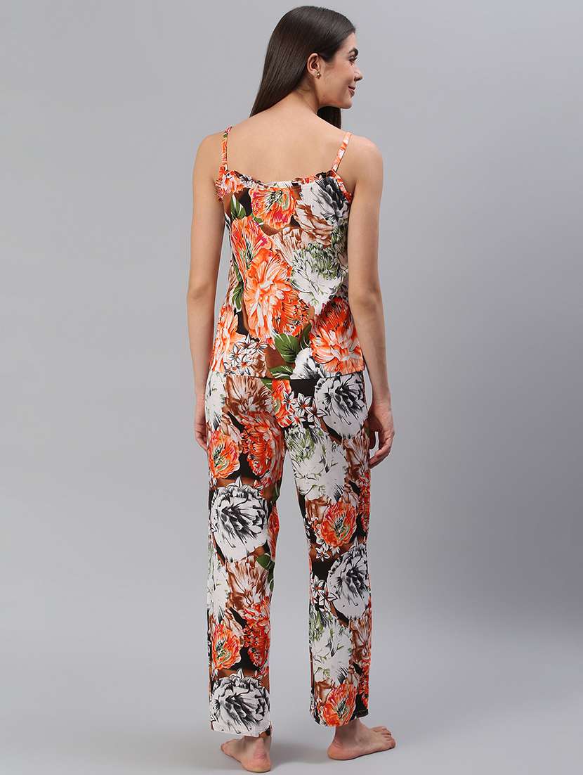 women printed nightwear pyjama set - 21711493 -  Standard Image - 3