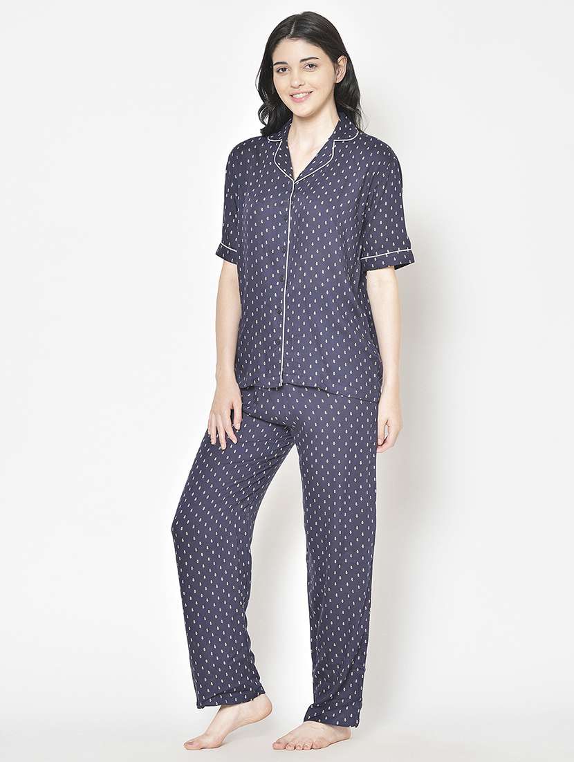 women printed nightwear pyjama set - 21711503 -  Zoom Image - 0