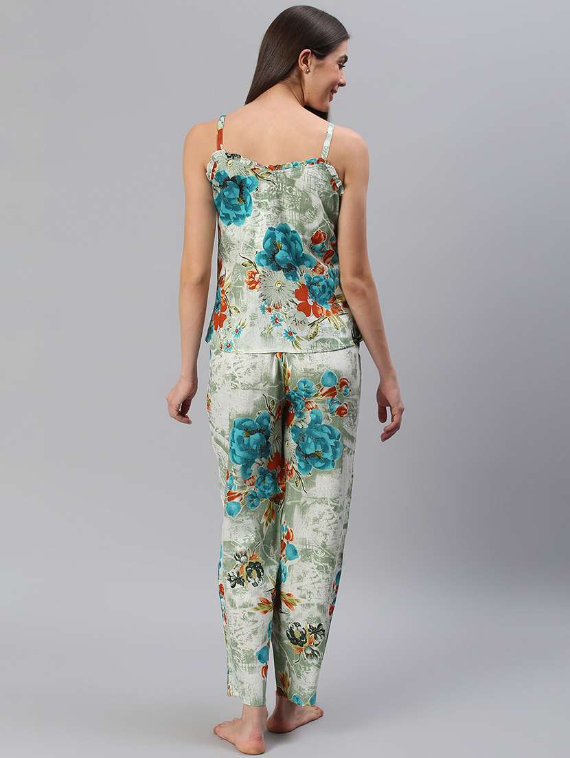 women printed nightwear pyjama set - 21711507 -  Standard Image - 3