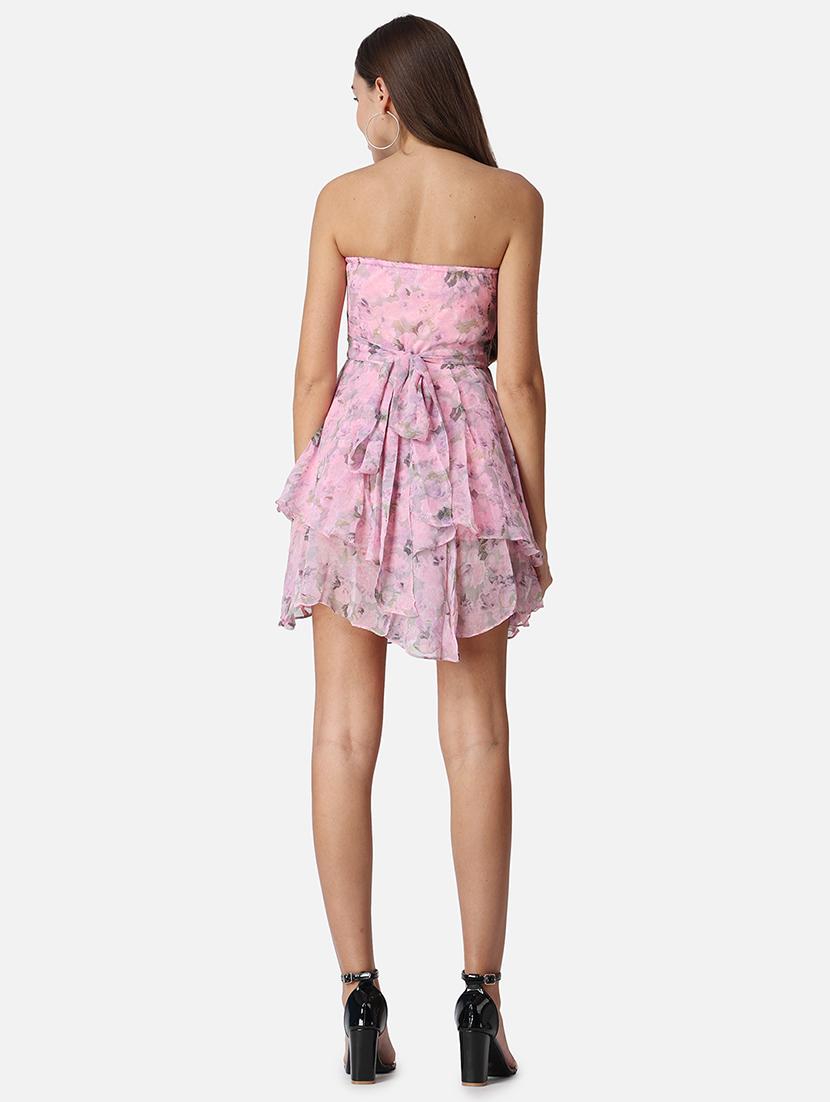 women floral printed layered dress - 21711594 - Standard Image - 3