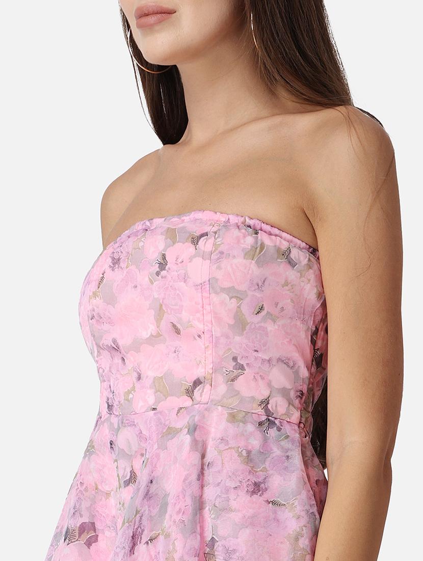 women floral printed layered dress - 21711594 - Standard Image - 5
