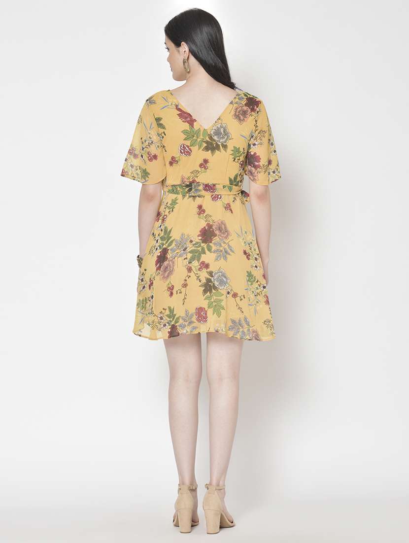 women floral print a-line dress - 21711611 -  Standard Image - 3