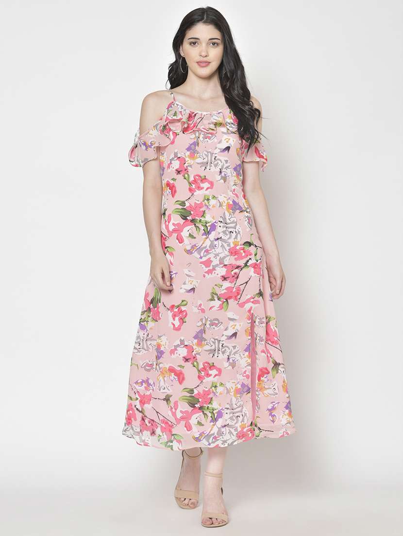women printed a-line dress - 21711617 -  Zoom Image - 0