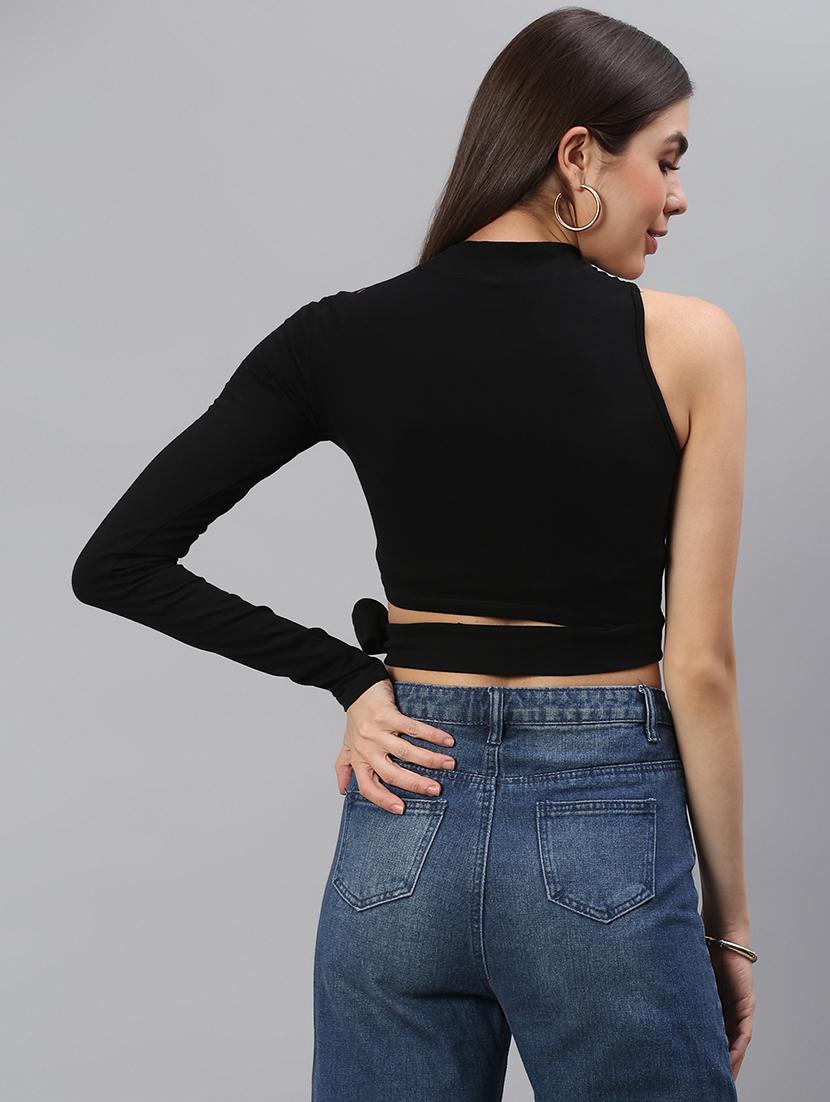 women solid designer crop top - 21711645 - Standard Image - 3