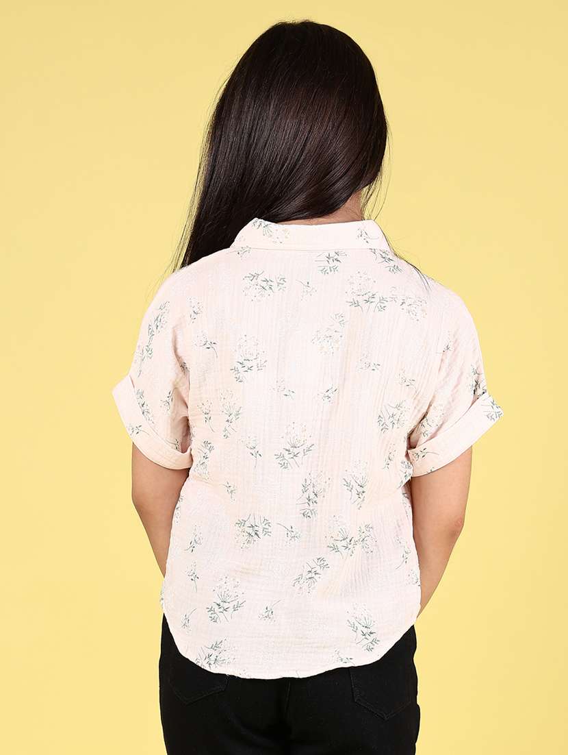 girls floral printed collared shirt - 21711667 -  Standard Image - 3