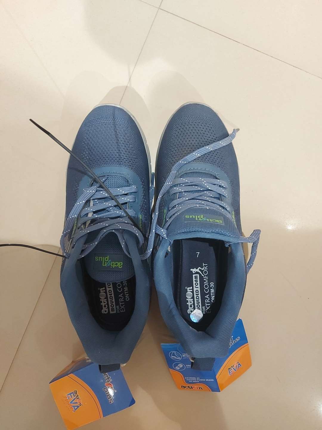 light blue mesh sports shoes - 21711722 - Zoom Image - 0