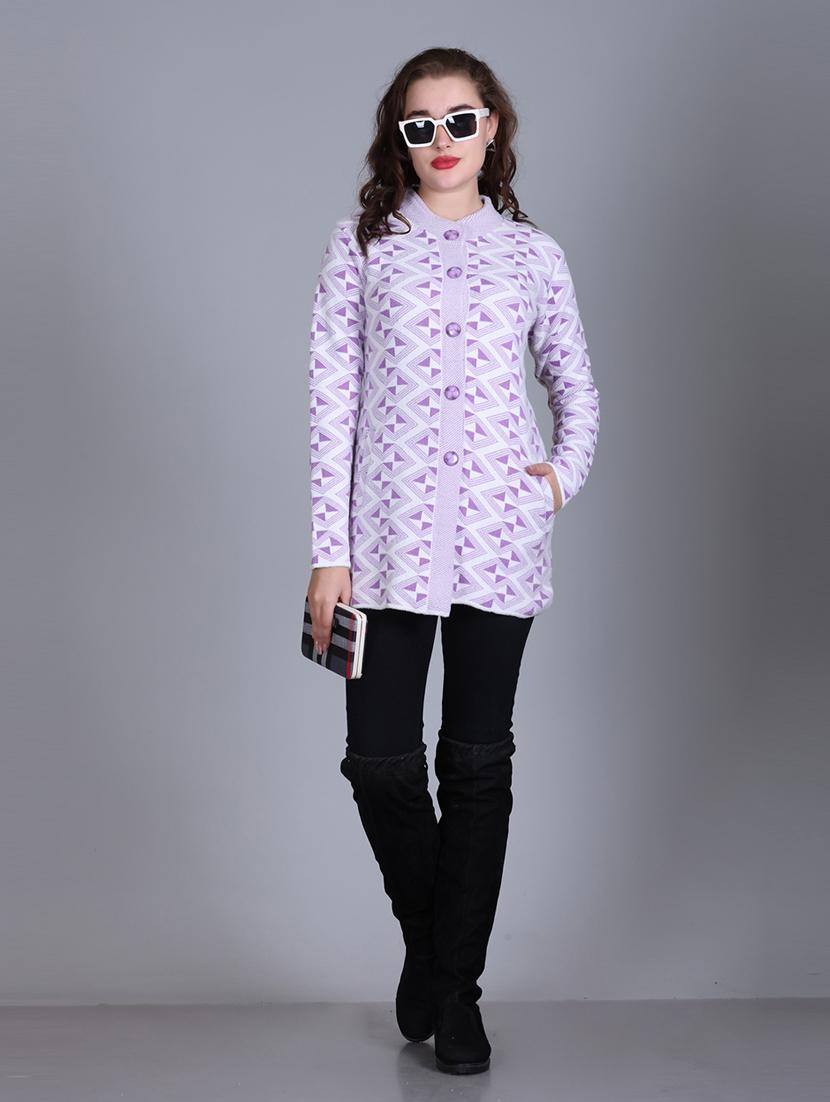women self design long line coatigan - 21711811 - Standard Image - 3
