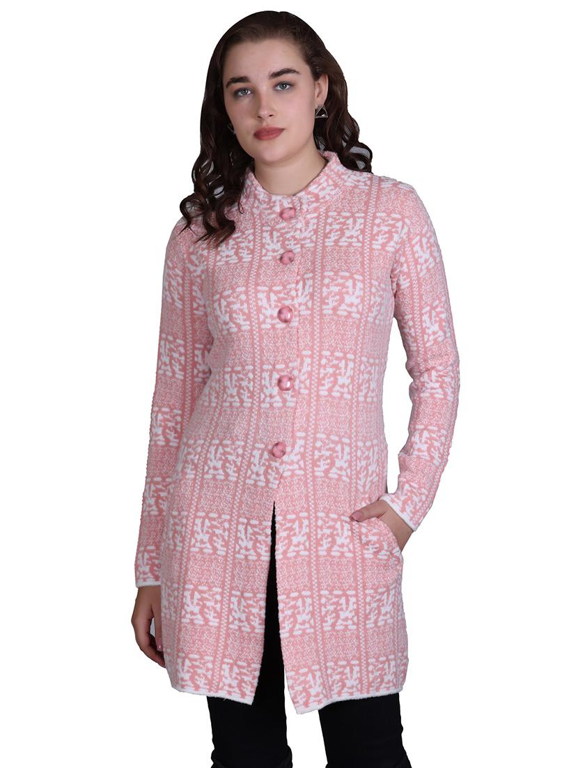 women self design long line coatigan - 21711812 - Zoom Image - 0
