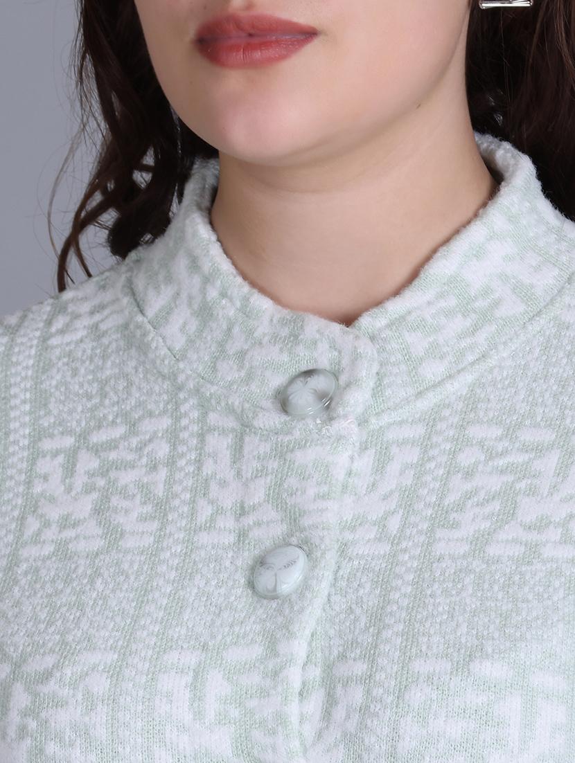 women self design long line coatigan - 21711813 - Standard Image - 5