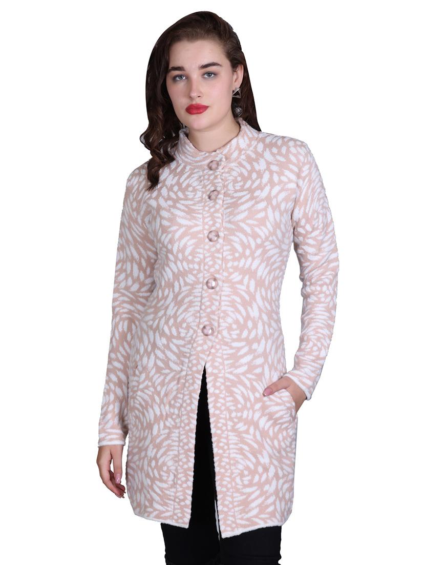 women self design long line coatigan - 21711815 - Zoom Image - 0
