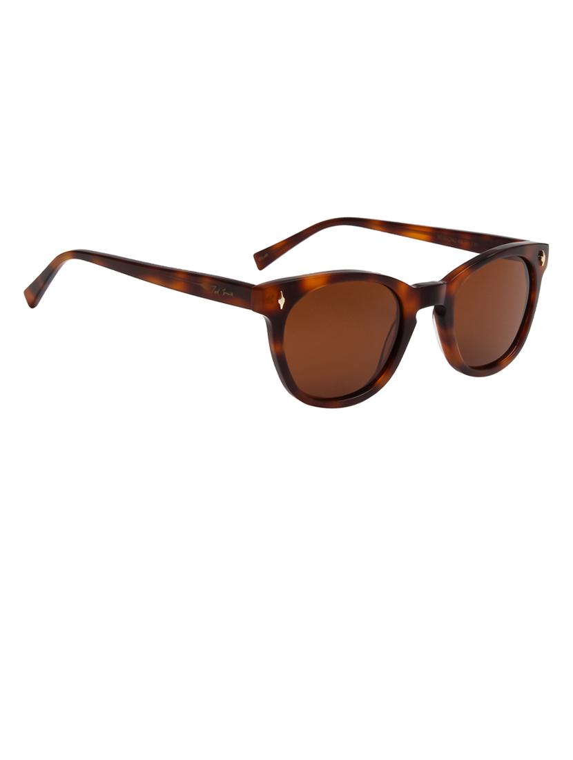 ted-smith unisex brown premium italian acetate sunglasses with polarized lenses for men & women - 21711816 - Standard Image - 3