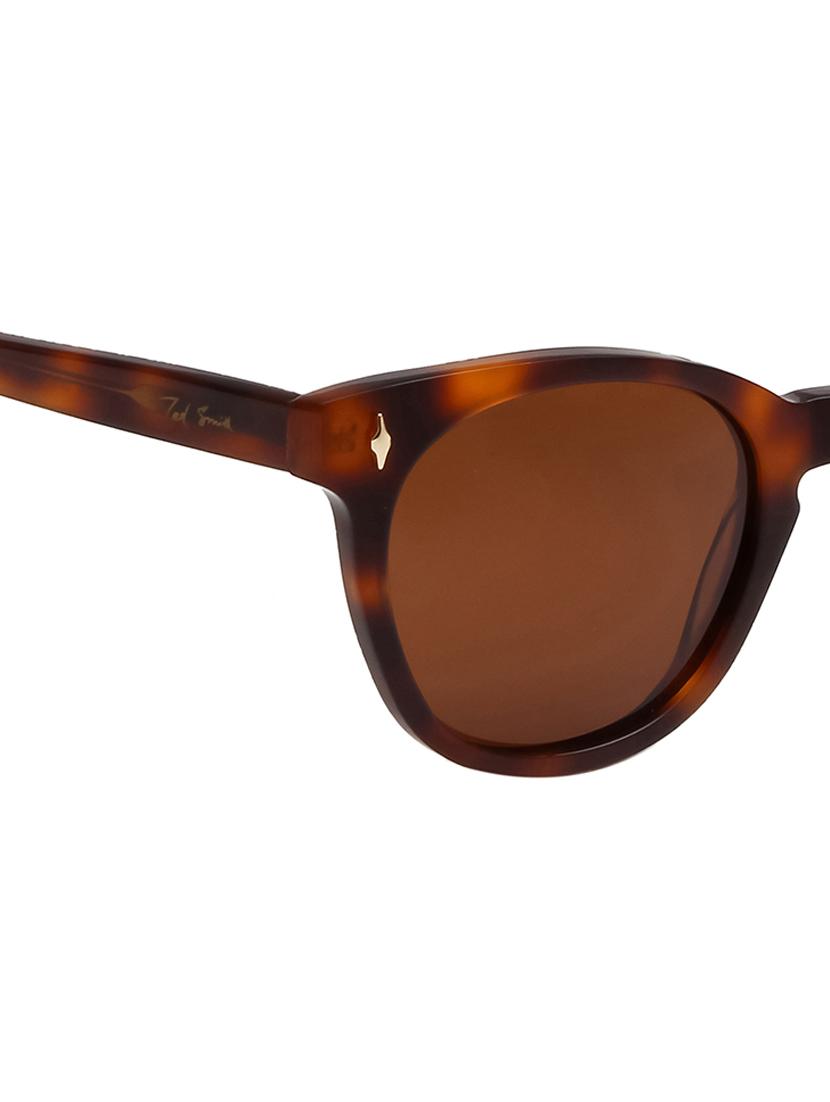 ted-smith unisex brown premium italian acetate sunglasses with polarized lenses for men & women - 21711816 - Standard Image - 5