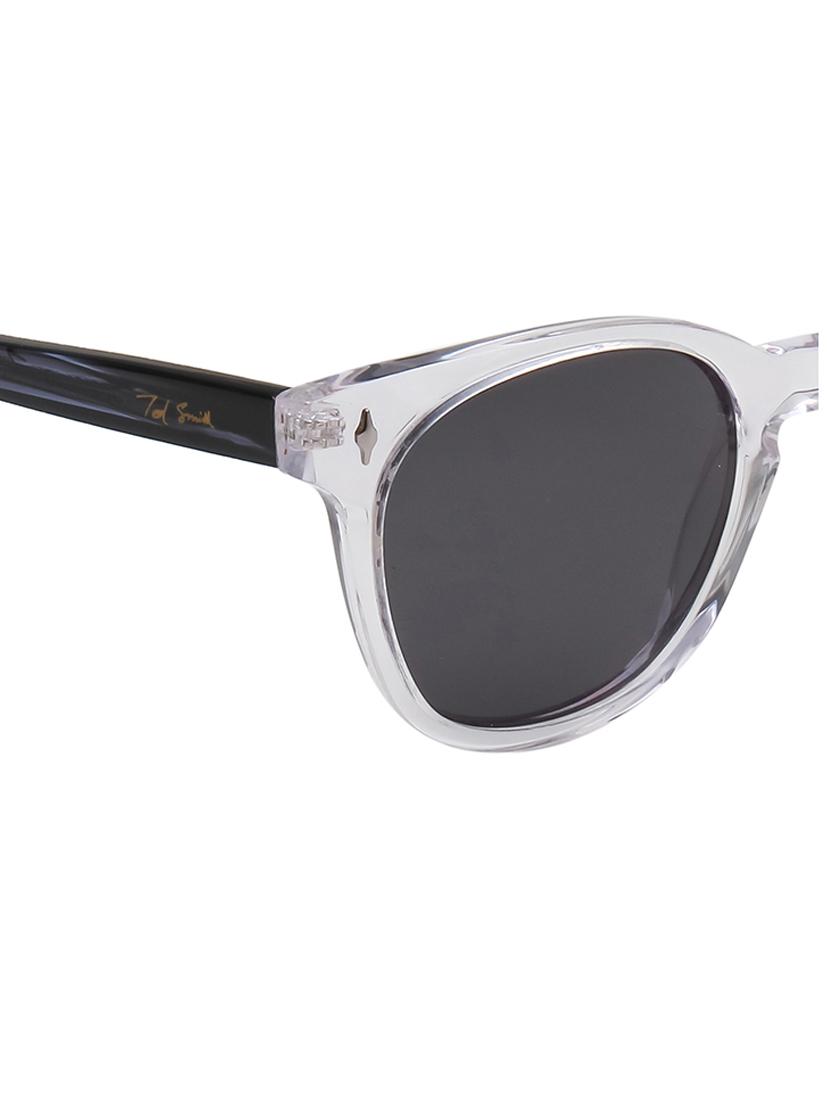 ted-smith unisex black premium italian acetate sunglasses with polarized lenses for men & women - 21711820 - Standard Image - 5
