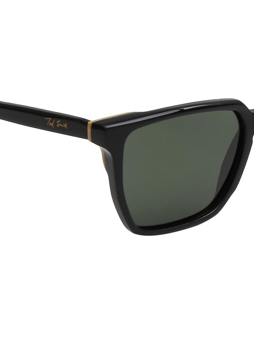 ted-smith unisex green premium italian acetate sunglasses with polarized lenses for men & women - 21711821 - Standard Image - 5