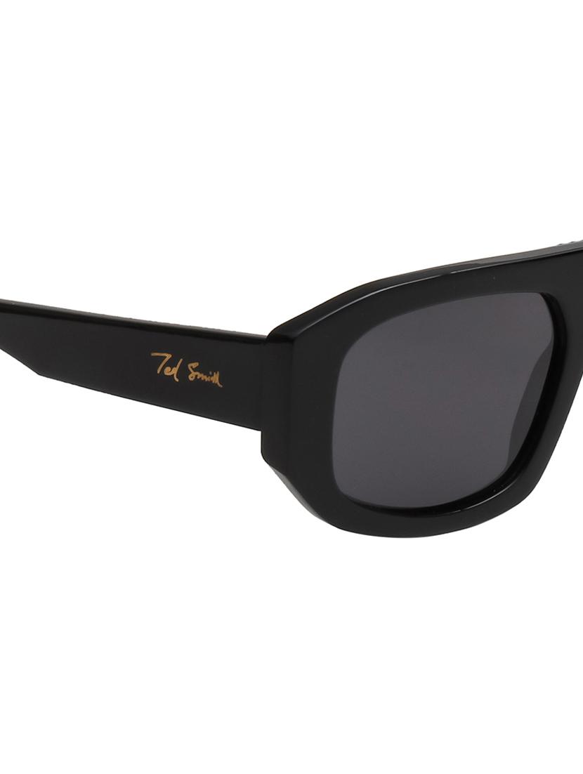ted-smith unisex black premium italian acetate sunglasses with polarized lenses for men & women - 21711826 - Standard Image - 5