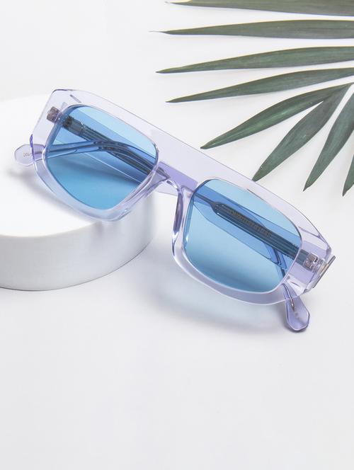 ted-smith unisex candy blue premium italian acetate sunglasses with  polarized lenses for men & women - 21711828 -  Standard Image - 0