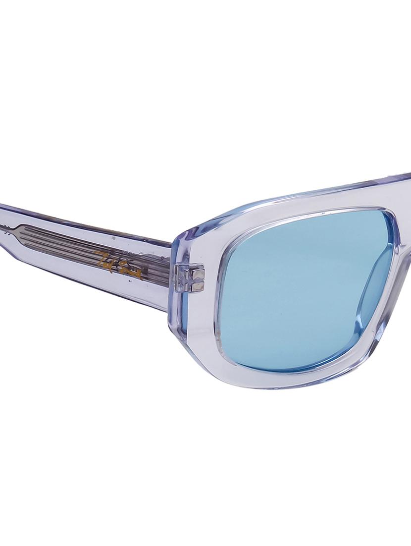 ted-smith unisex candy blue premium italian acetate sunglasses with polarized lenses for men & women - 21711828 - Standard Image - 5