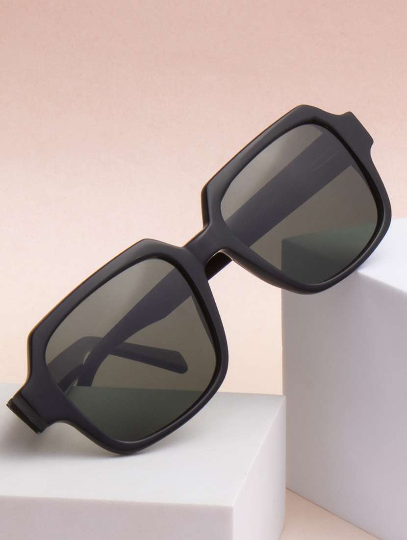 ted-smith unisex green premium italian acetate sunglasses with  polarized lenses for men & women