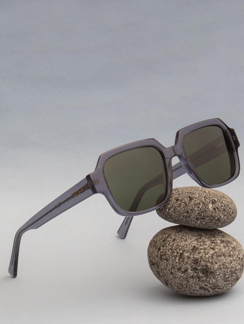 ted-smith unisex green premium italian acetate sunglasses with polarized lenses for men & women - 21711840 - Zoom Image - 0