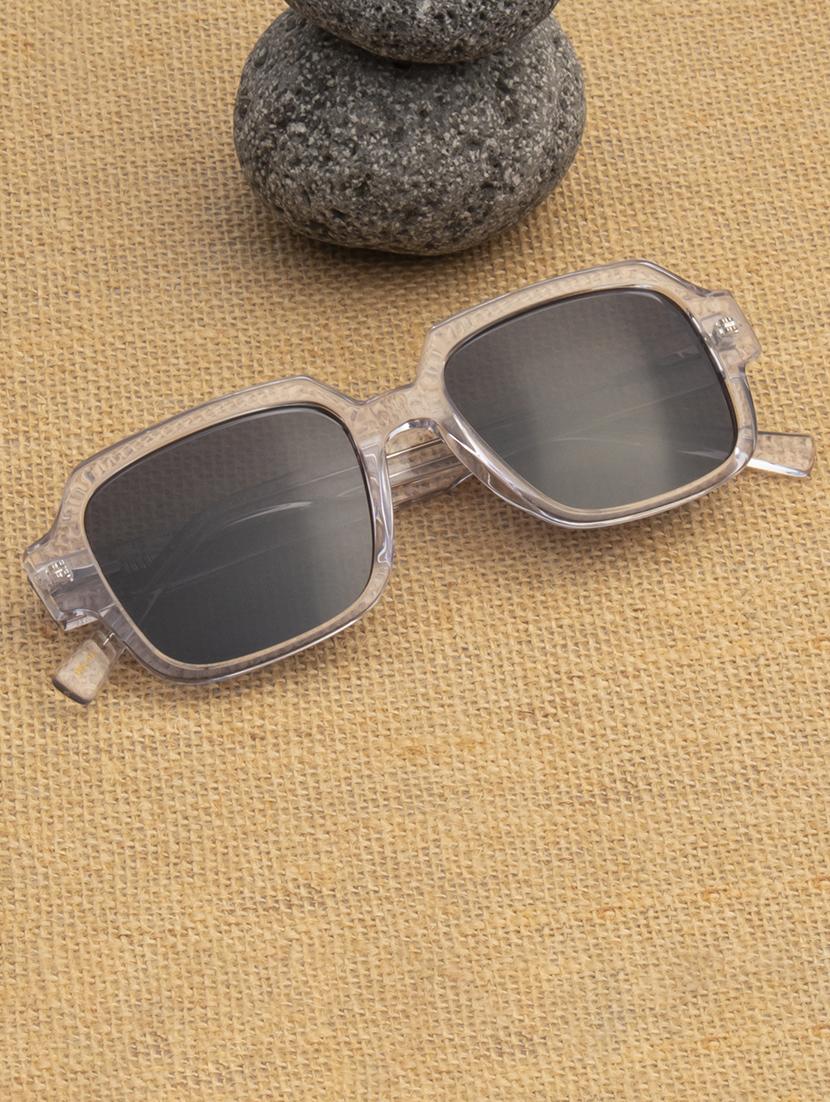 ted-smith unisex black premium italian acetate sunglasses with polarized lenses for men & women - 21711843 - Zoom Image - 0