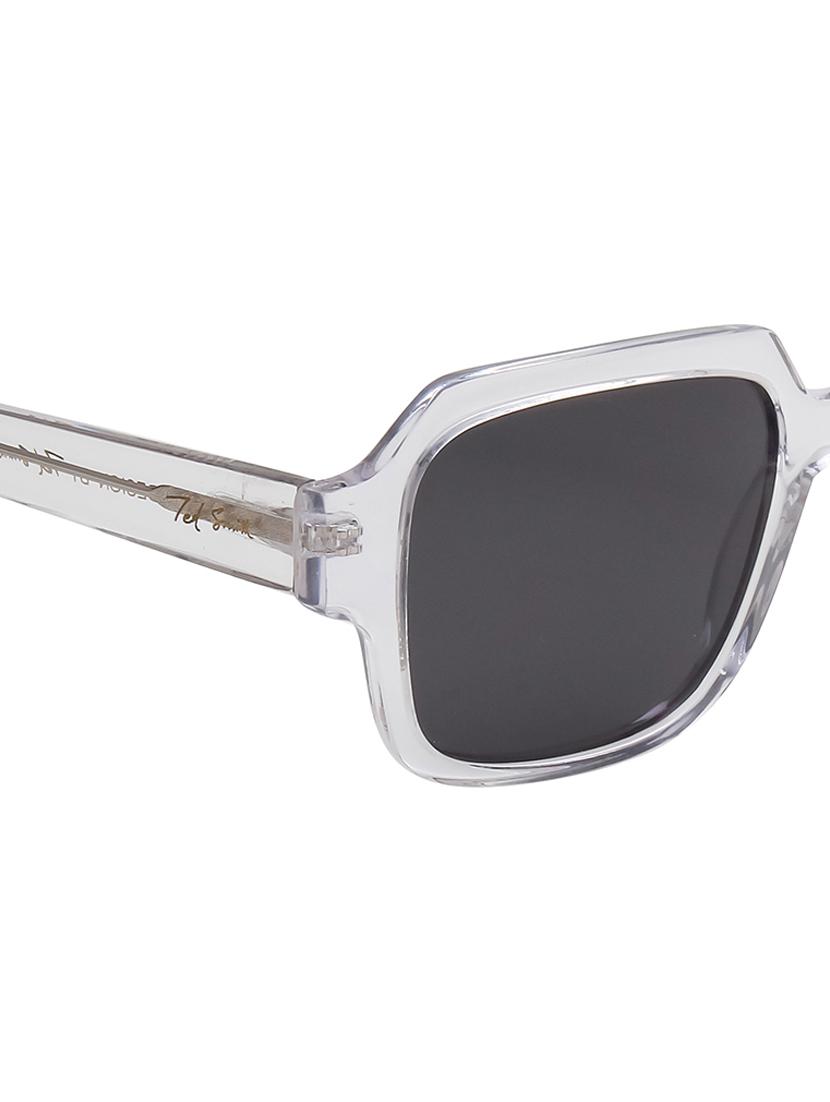 ted-smith unisex black premium italian acetate sunglasses with polarized lenses for men & women - 21711843 - Standard Image - 5