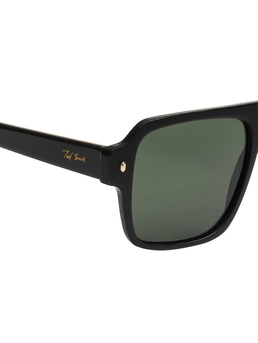 ted-smith unisex green premium italian acetate sunglasses with polarized lenses for men & women - 21711844 - Standard Image - 5
