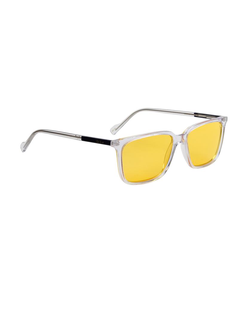 ted-smith unisex yellow premium italian acetate sunglasses with polarized lenses for men & women - 21711855 - Standard Image - 3