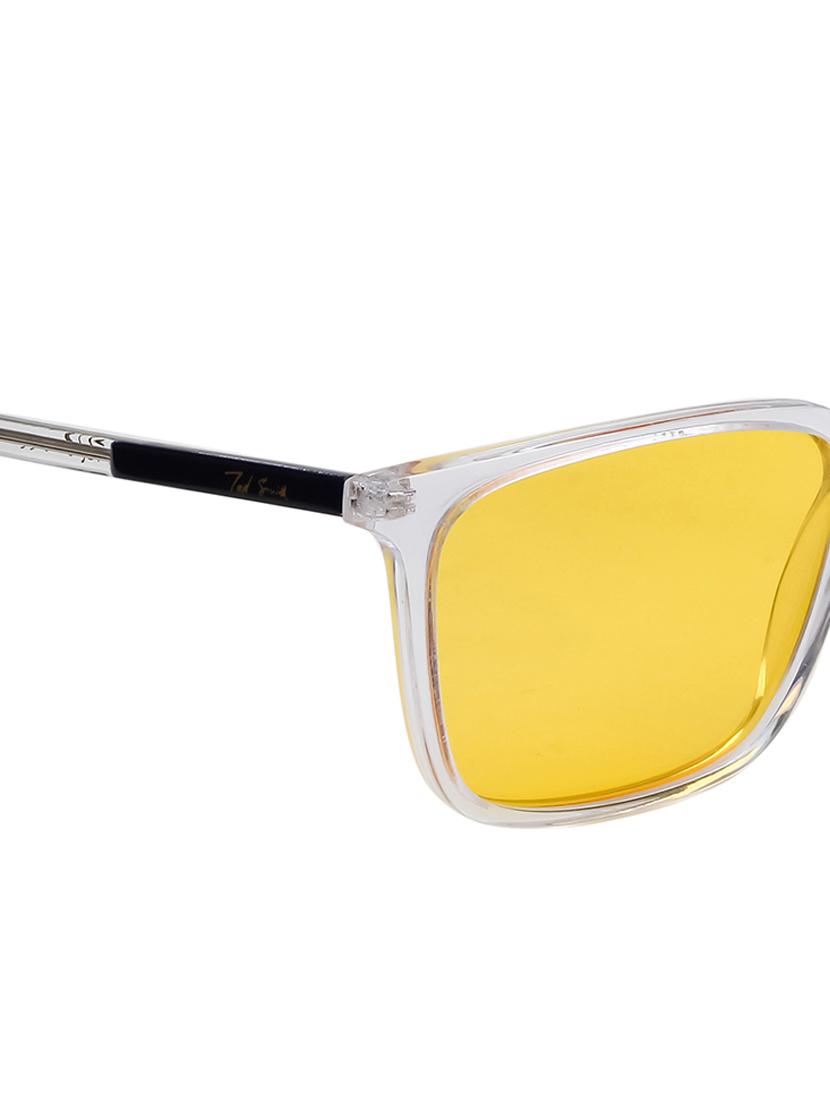 ted-smith unisex yellow premium italian acetate sunglasses with polarized lenses for men & women - 21711855 - Standard Image - 5