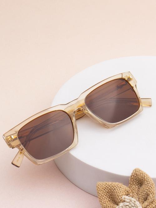 ted-smith unisex brown premium italian acetate sunglasses with  polarized lenses for men & women - 21711859 -  Standard Image - 0