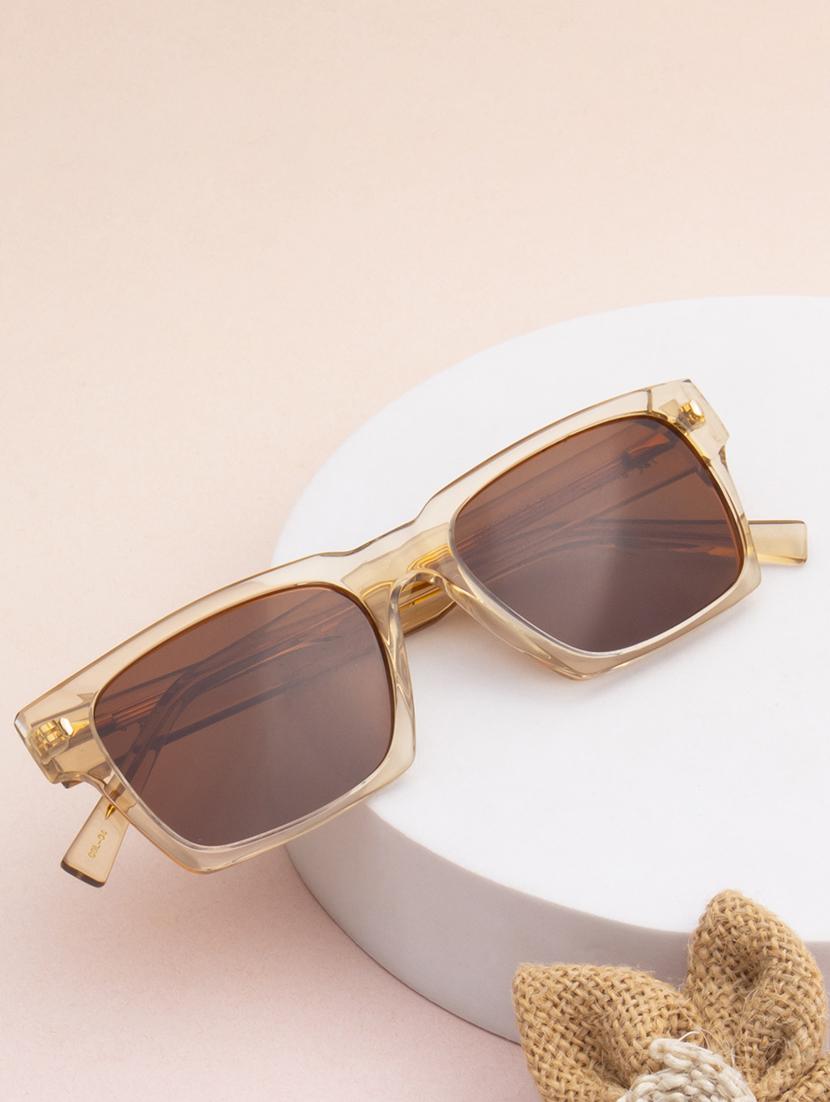 ted-smith unisex brown premium italian acetate sunglasses with  polarized lenses for men & women - 21711859 -  Zoom Image - 0